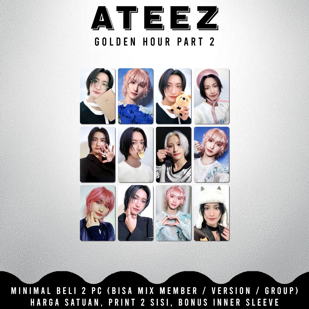 ไม่เป็นทางการ โฟโต้การ์ด ATEEZ GOLDEN HOUR [4]