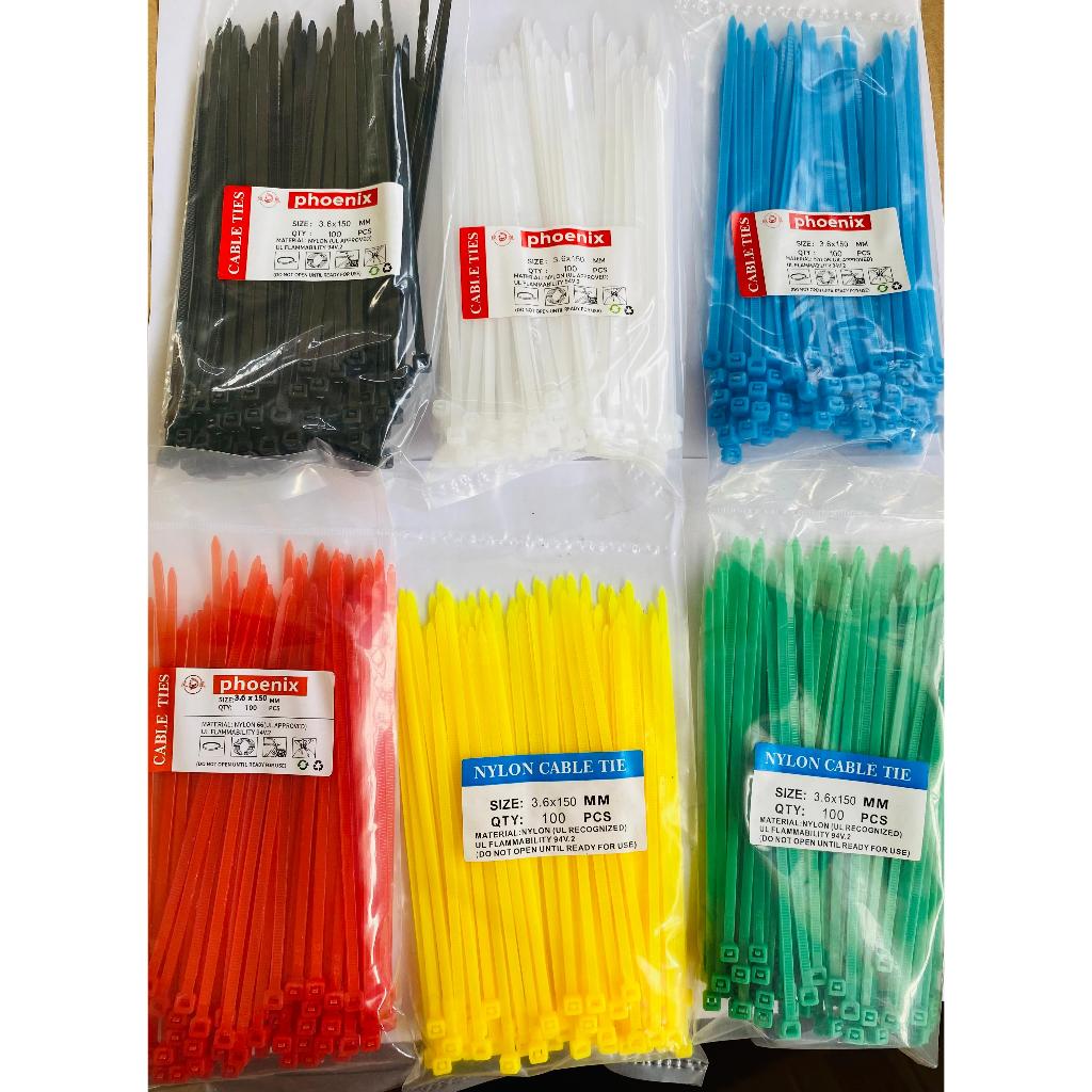 เคเบิ้ลไทร์ - 3.6 x 150mm (15cm) CV 150 - (1 แพ็ค มี 100 ชิ้น) - สี