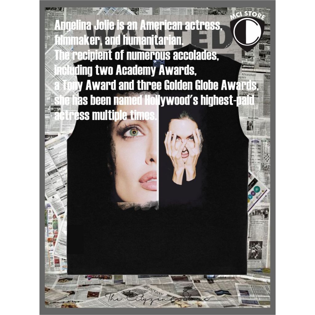 เสื้อกล้าม Angelina Jolie Eps 1 ชาย/หญิง