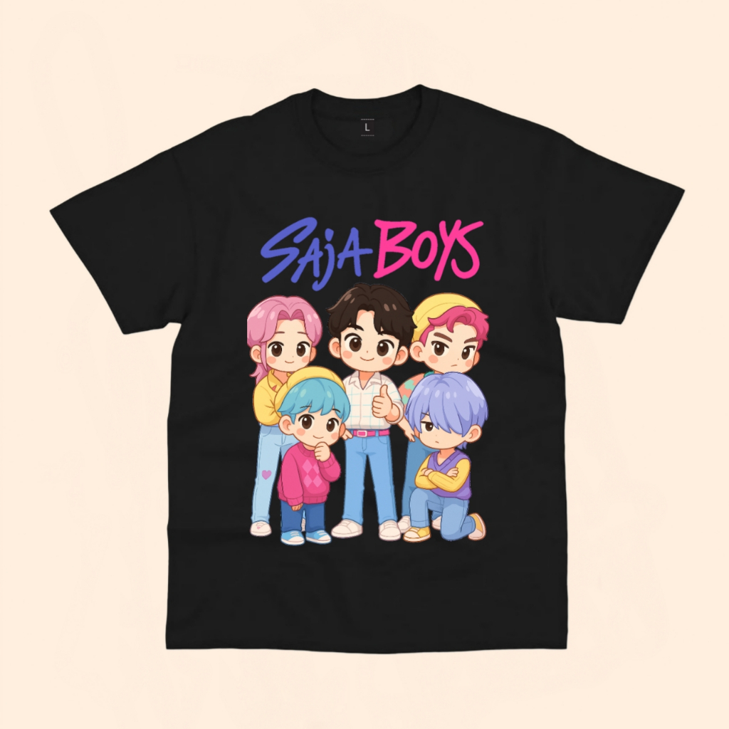 KPOP DEMON HUNTERS เสื้อยืดเด็กเท่านั้น BOYS SODA POP SHORT-SLEEVED เสื้อยืดเด็ก