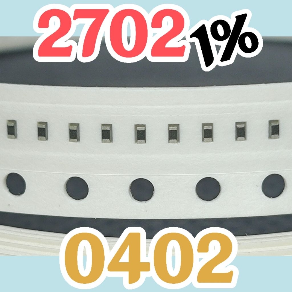 10 ชิ้น ตัวต้านทานชิป smd 2702 27K0 273 1% ขนาด 1005 0402 27Kohm 27K ohm 27 Kohm