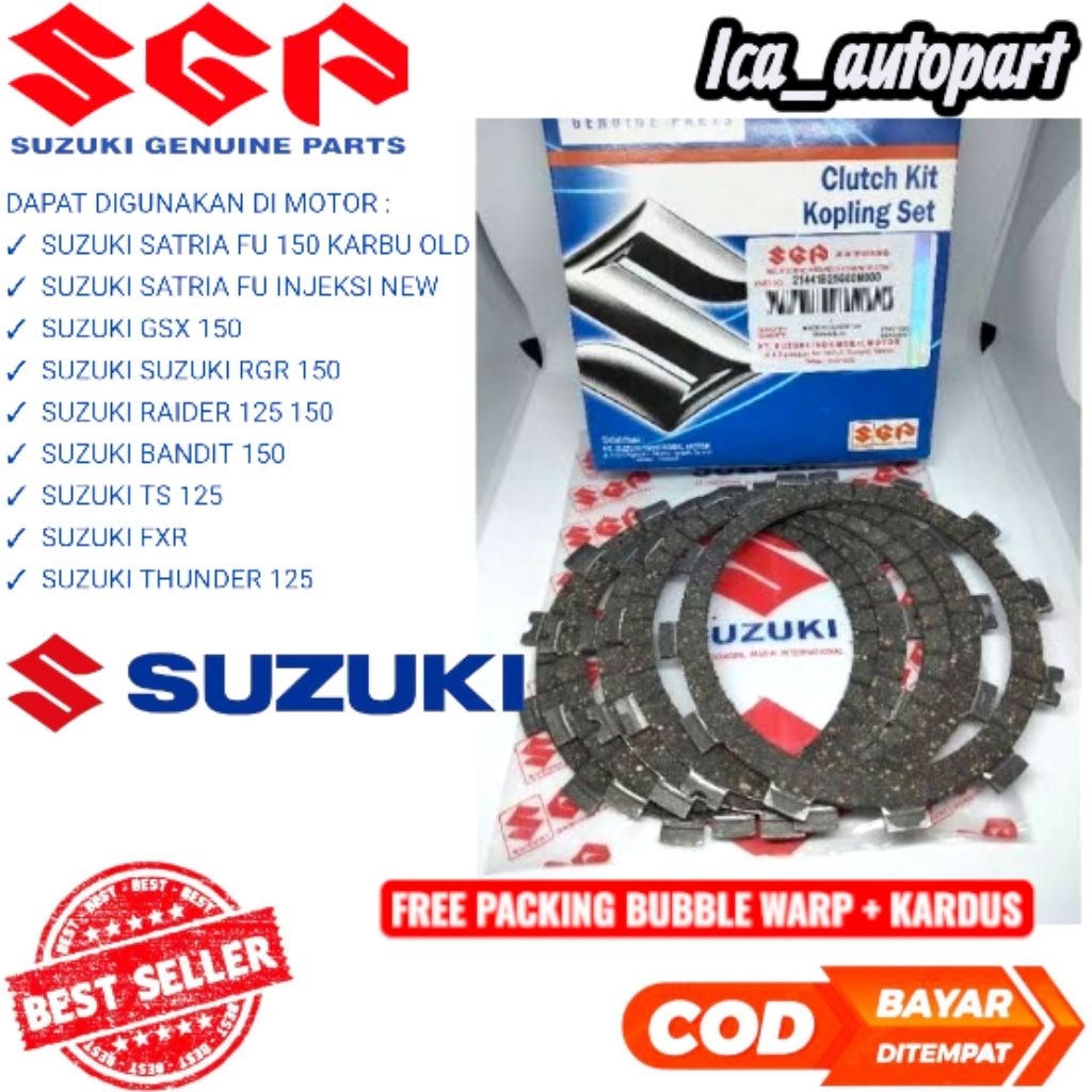 แผ่นคลัช satria fu 150 Gsx 150 Rgr 150 Raider 125 150 Bandit 150 Ts 125 Fxr Thunder 125