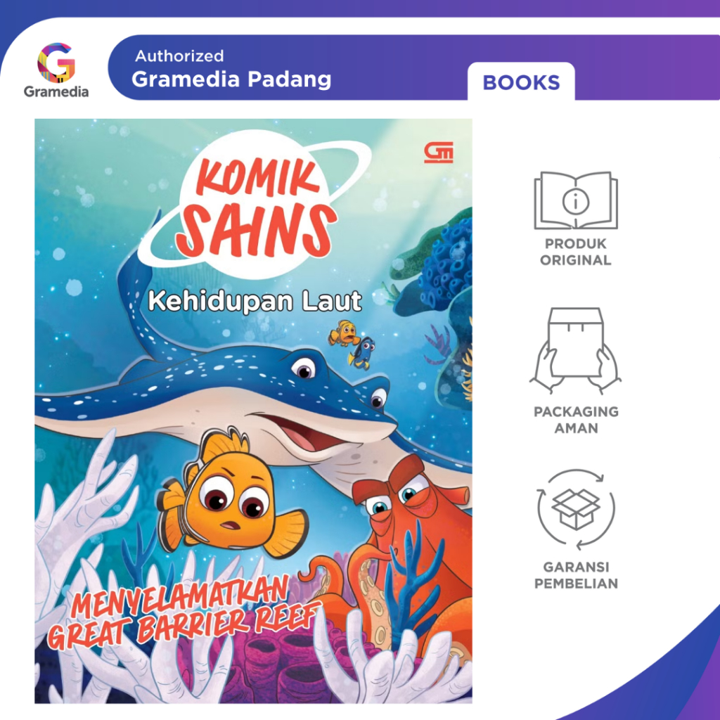 Gramedia Padang - การ์ตูนวิทยาศาสตร์: Sea Life