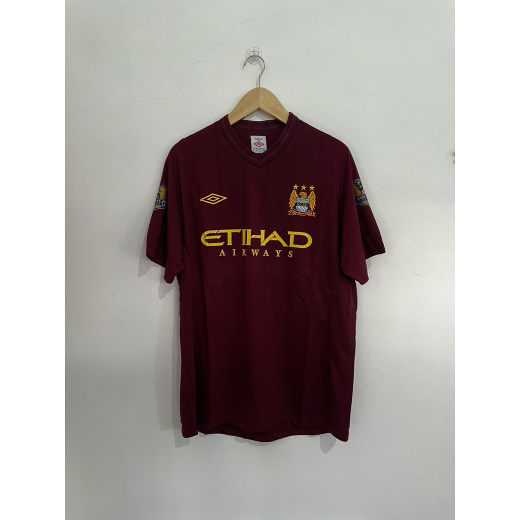 เสื้อแข่งแมนเชสเตอร์ซิตี้เยือน 2012-13 Nns David Silva EPL Full Patch