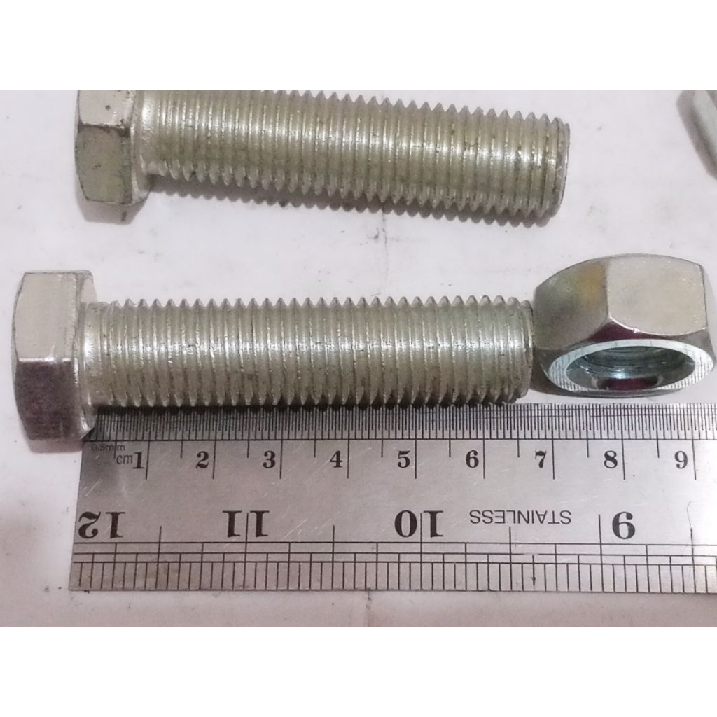 BMP M16X65MM | BOLT สีขาว NUT M16X6.5CM KEY 24