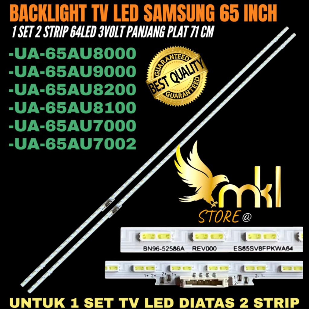 SAMSUNG 65 INCH LED TV BACKLIGHT UA 65AU8000- UA 65AU9000- UA 65AU8200- UA 65AU8100- UA-65AU7000- UA