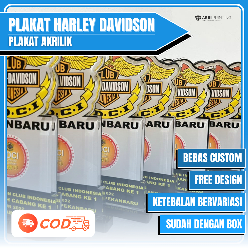 Harley Davidson Plaque, Harley Plaque, Touring Plaque, Acrylic Plaque 14x20cm