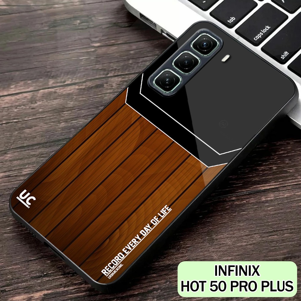 Glossy Softcase Infinix Hot 50 Pro Plus - Casing - [M64] Softcase Glass - Cool Case - Protect