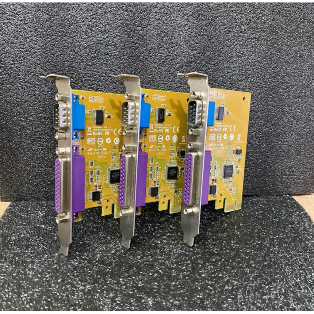 LPT CARD RS-232 SERIAL PORT COM DB 25 PARALLEL PORT PRINTER LPT TO PCI-E