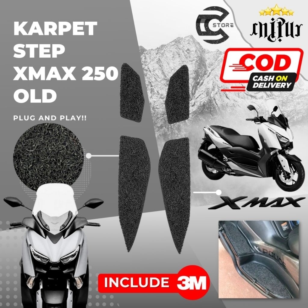 พรม Xmax 250 / พรมก๋วยเตี๋ยว Xmax 250 / Xmax 250 Border / พรม Yamaha Xmax / บันได Xmax 250 ชั้น