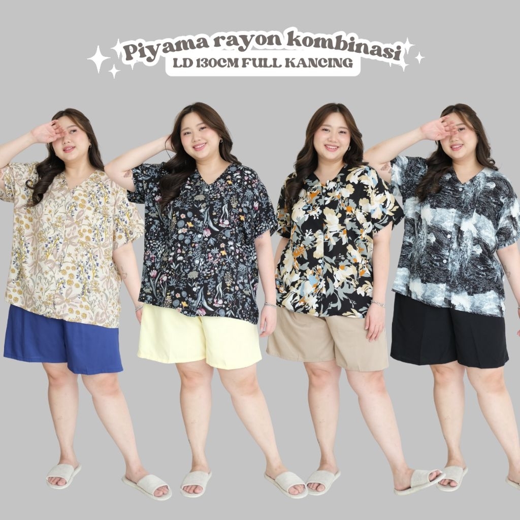 YERI JUMBO RAYON PAJAMA SET - JUMBO PAJAMA BIG SIZE PAJAMA