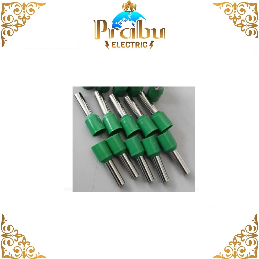 HIJAU E 6012 6MM สีเขียว FERRULES CABLE SKUN