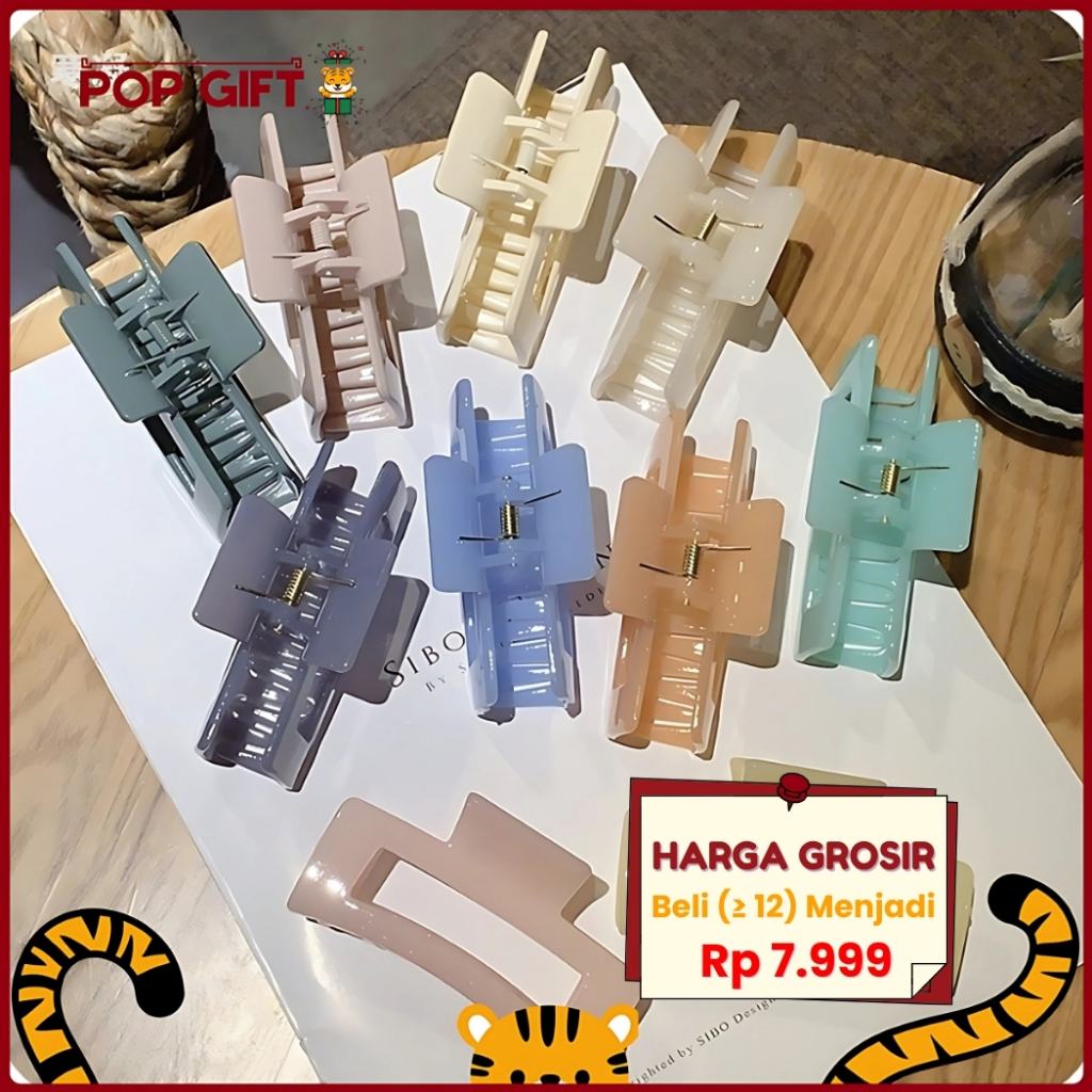 PG Jadai Doff กิ๊บติดผมสไตล์เกาหลีเคลือบเงาสําหรับผู้หญิงเกาหลี SALON กิ๊บติดผมกล่องรุ่น M-JR03