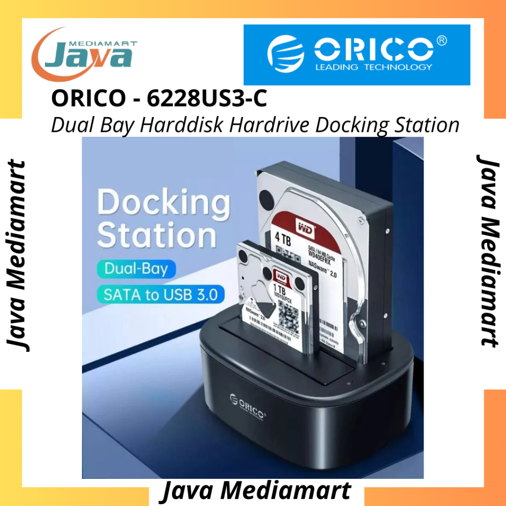 Orico 6218US3 / 6228US3-C 2.5/3.5 นิ้ว HDD และ SSD ฮาร์ดไดรฟ์ Docking 1 Bay USB 3.0