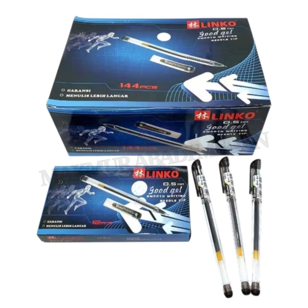 (1 ชิ้น) LINKO N-1 Good Gel Pen 0.5 mm/Linko Black Gel Pen/ปากกาลูกลื่น