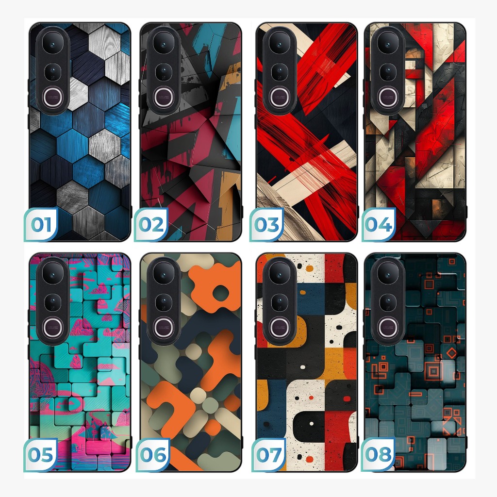 เคส Vivo Y29 Y28 Y18 4G V40 LITE 5G V50 5G V50 LITE IQOOZ9X เรขาคณิตบทคัดย่อ IC0051