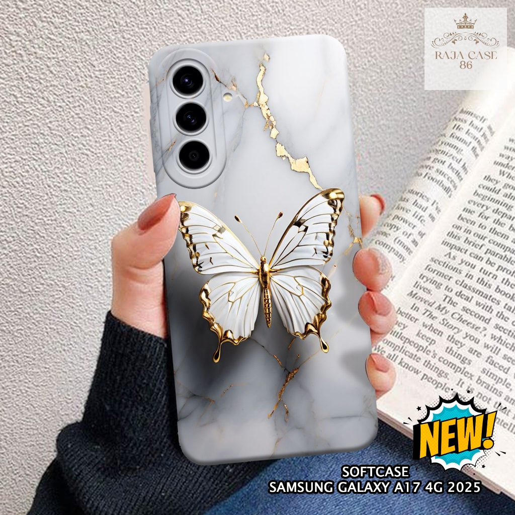 เคส HP Samsung A17 4G 2025 - Rajacase - ปลอก Samsung A17 4G - เคสผีเสื้อ Motif - กันรอยมือถือ - Sams