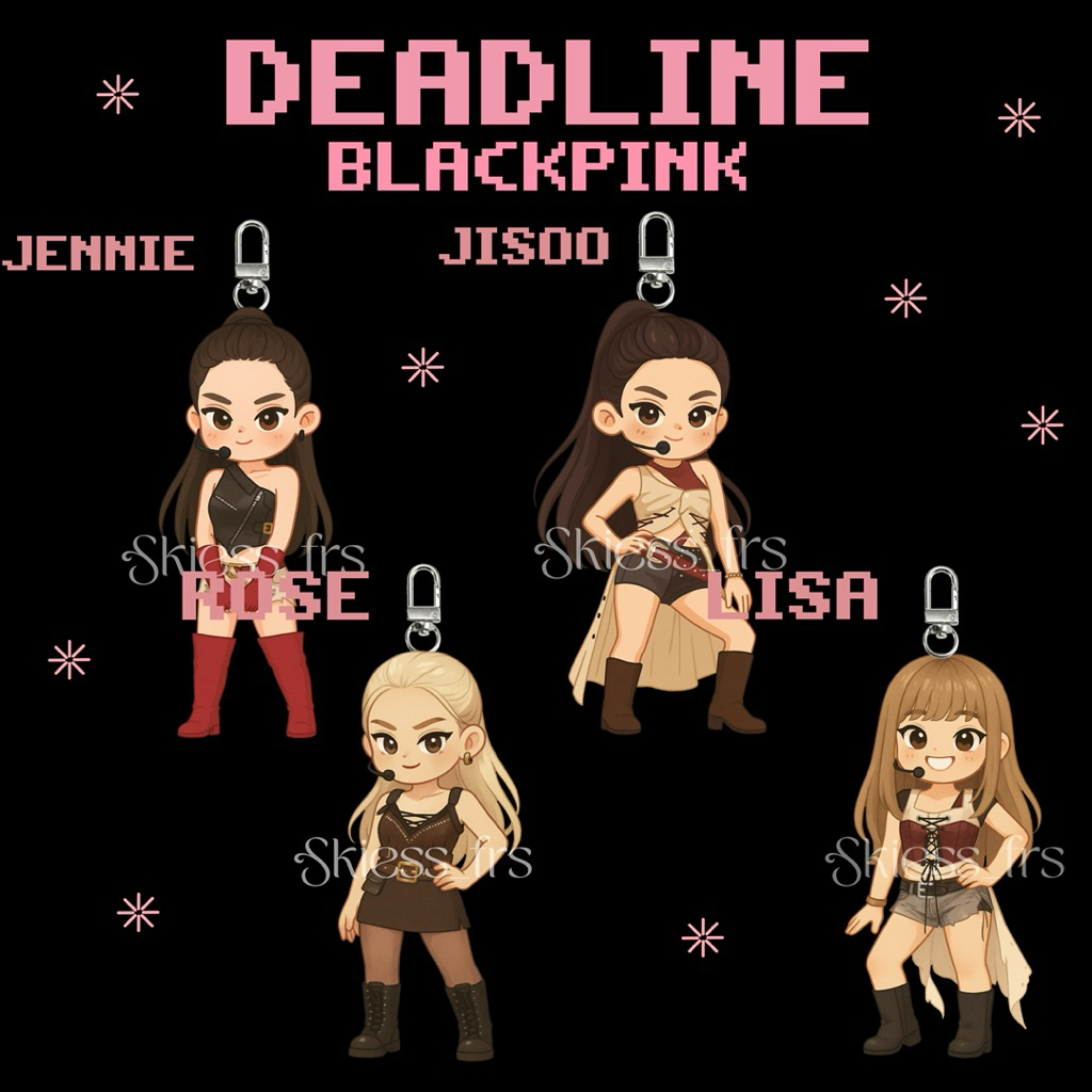 BLACKPINK KEYCHAIN "DEADLINE"