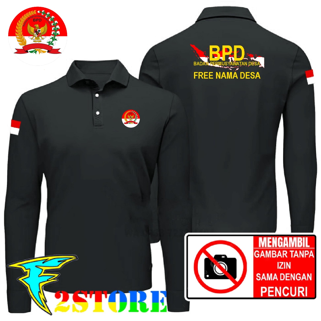 เสื้อยืดคอปก BPD สําหรับทุกเพศ - VILLAGE DELIBERATIVE BODY DIGITAL SCREEN PRINTING DTF ฟรี VILLAGE N