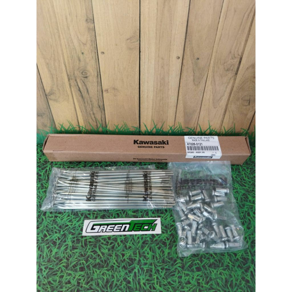 ด้านหน้า SPOKES D-TRACKER HOLE 36 SIZE 17 ORIGINAL KAWASAKI