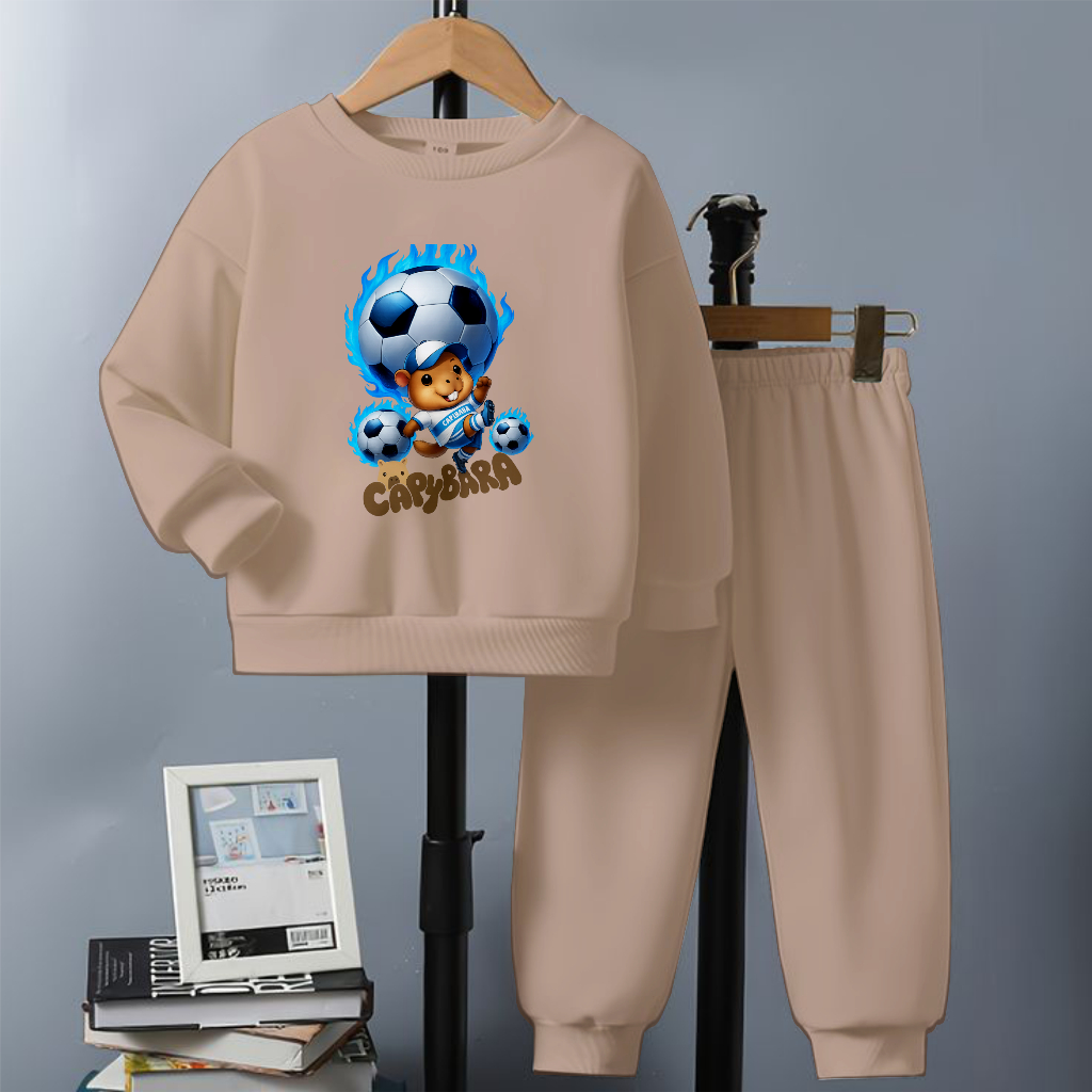 Boy Girl Jogger St Training Suit Capybara Futbol Image