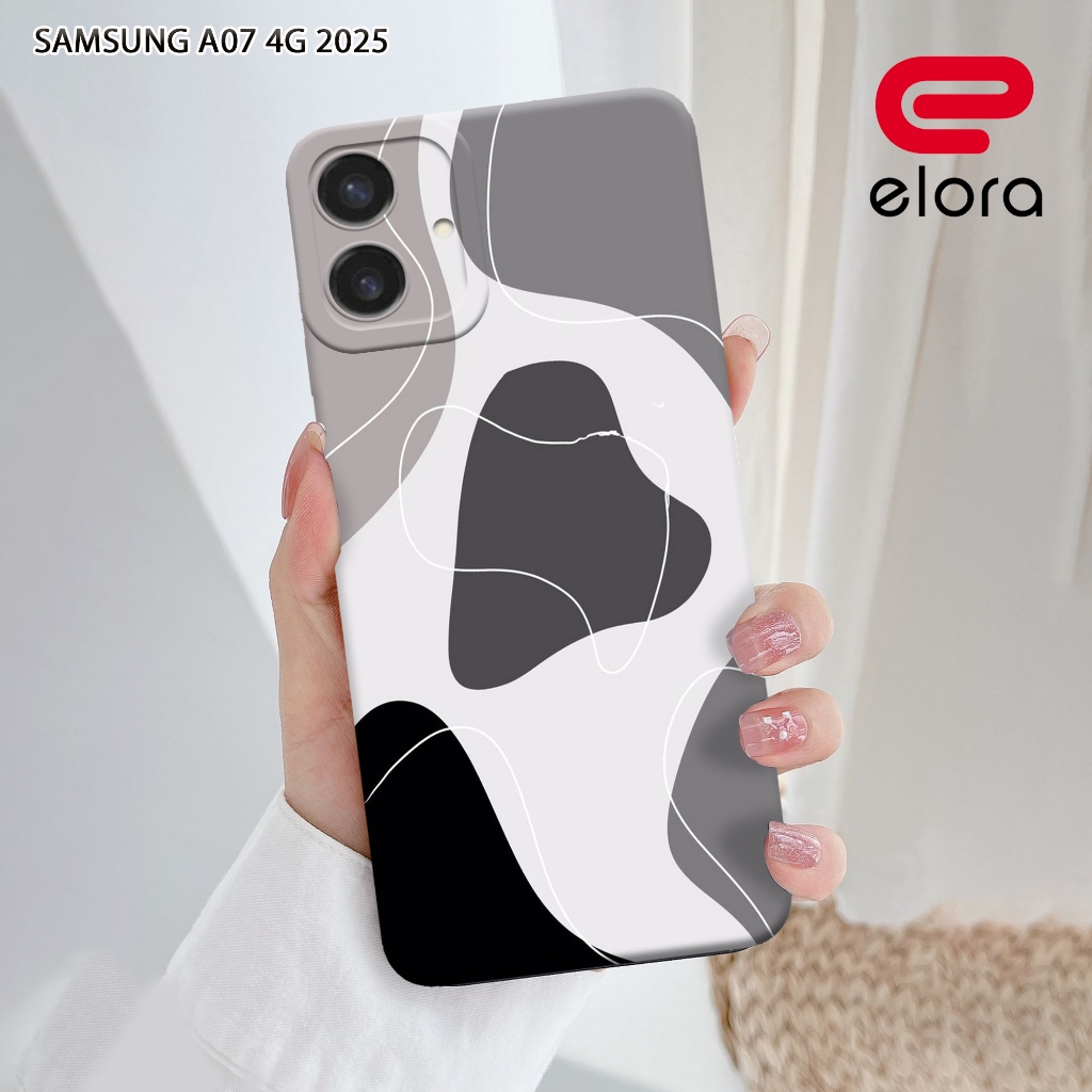เคส HP Samsung A07 4G 2025 - Elolora.id - Casing Samsung A07 4G - เคสนามธรรม Motif - ตัวป้องกันมือถื