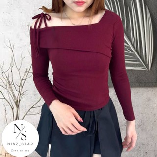 Sabrina Knit Top - Baju Atasan Wanita Lengan Panjang - Baju Wanita - Blouse Rajut
