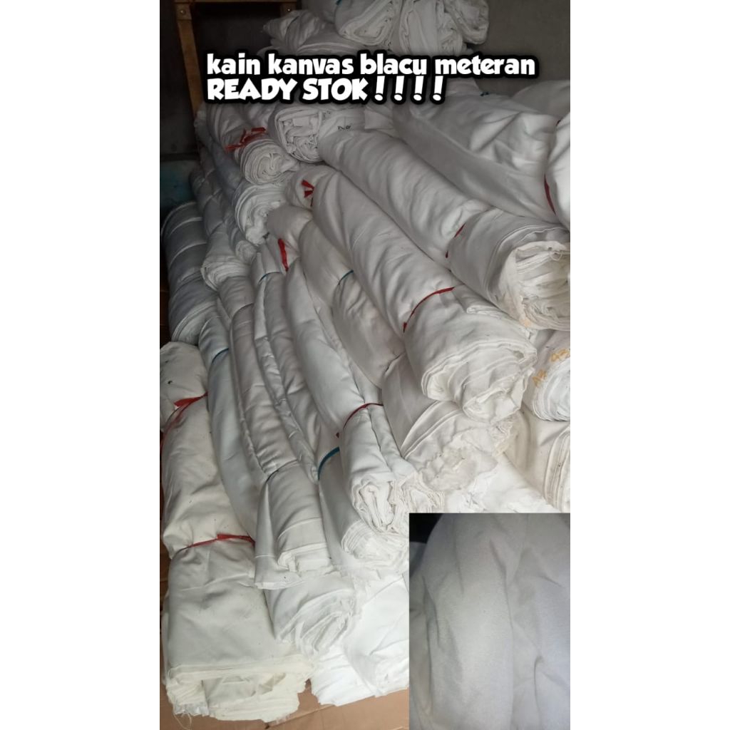 THICK BLACU CANVAS FABRIC BY THE meter (ครึ่งเมตร)