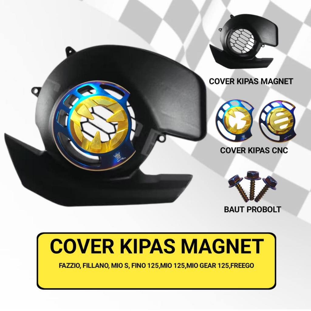 ชุดฝาครอบพัดลม CNC VARIATION THAILAND PNP YAMAHA FAZIO, GRAND FILLANO,MIOM3,FINO125,MIO GEAR 125 MTV