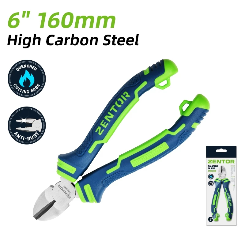 คีมตัดคีมปากเฉียง Zentor ขนาด 6 นิ้ว 160 มม