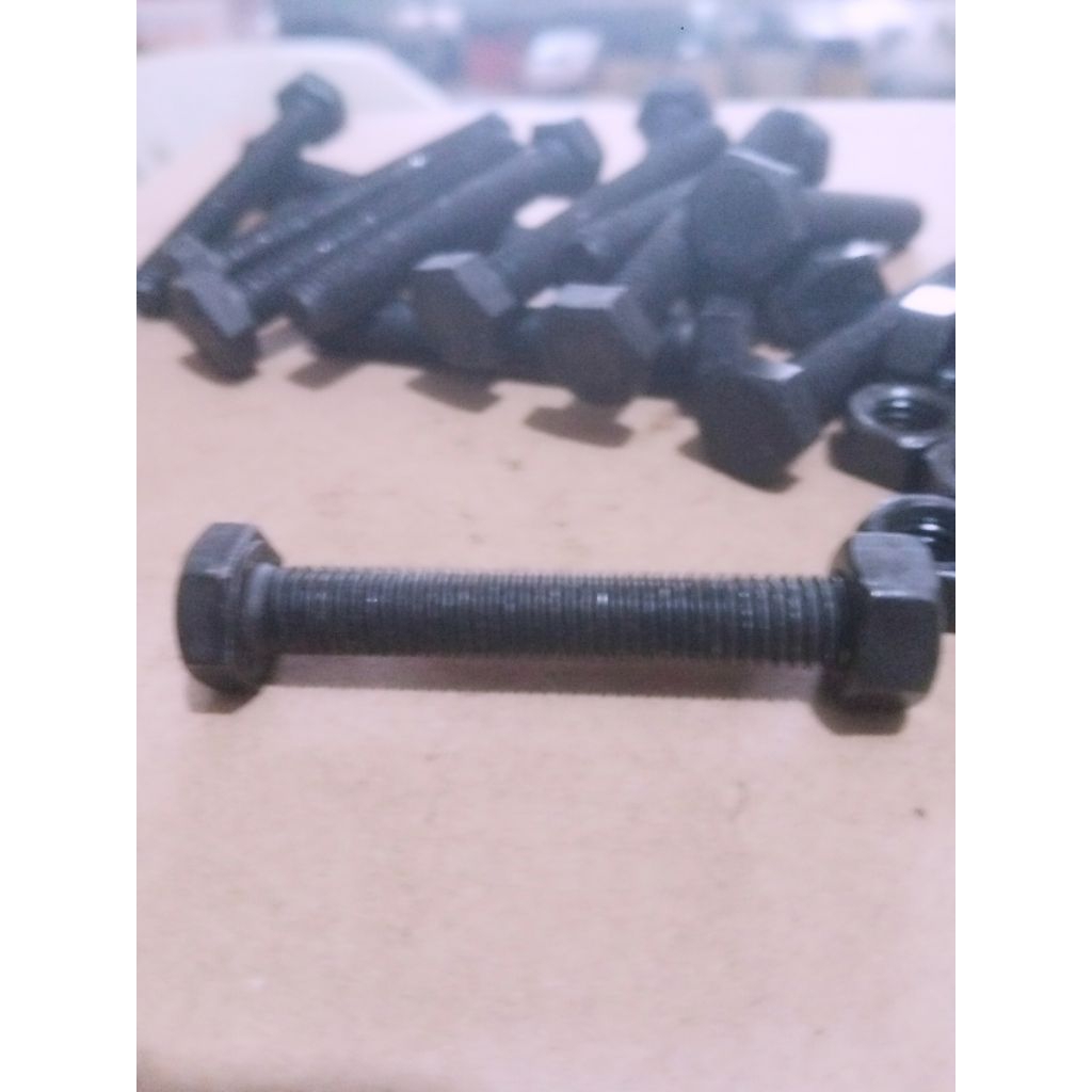 BM STEEL 8.8 M08X55MM FT | BOLT STEEL NUT 8.8 M08X5.5CM FULL THREAD KEY 13 (5 ชิ้น)