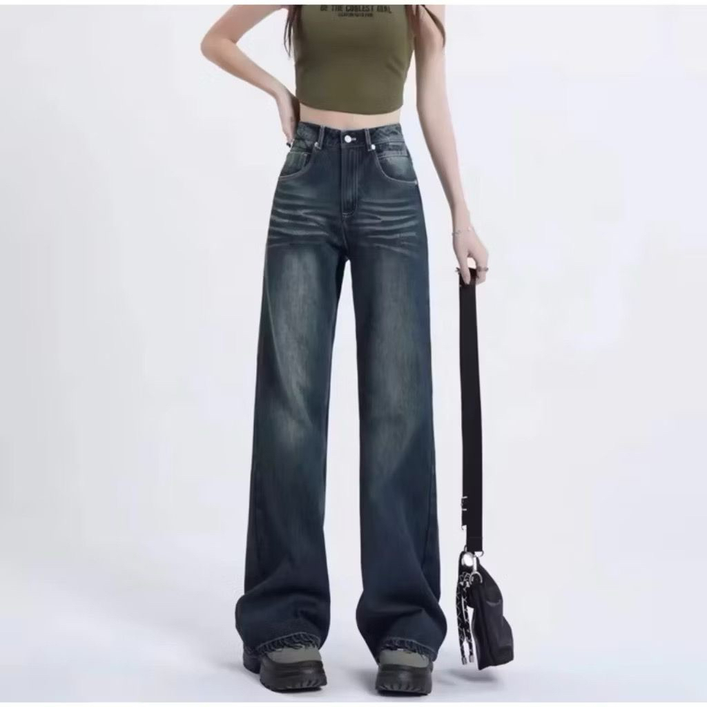 Highwaist Baggy Jeans Hangover Women - Culottes Jeans Loosepant Baggy Highwaist Womens Jeans Premium