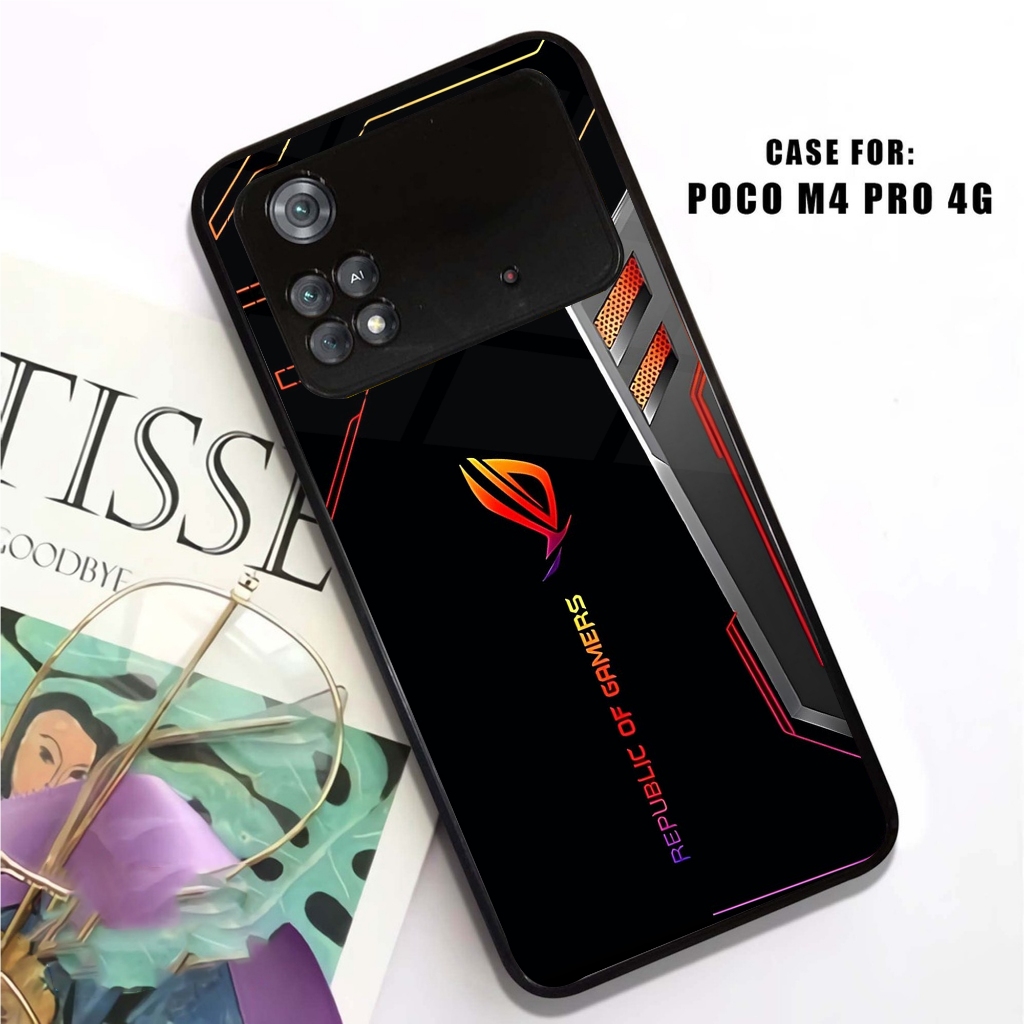 กลิตเตอร์เคลือบเงา Softcase POCO M4 PRO 4G (ROG motif) SOFCASE/CASSING/KESING/HARDCASE/SILICON/ICON/