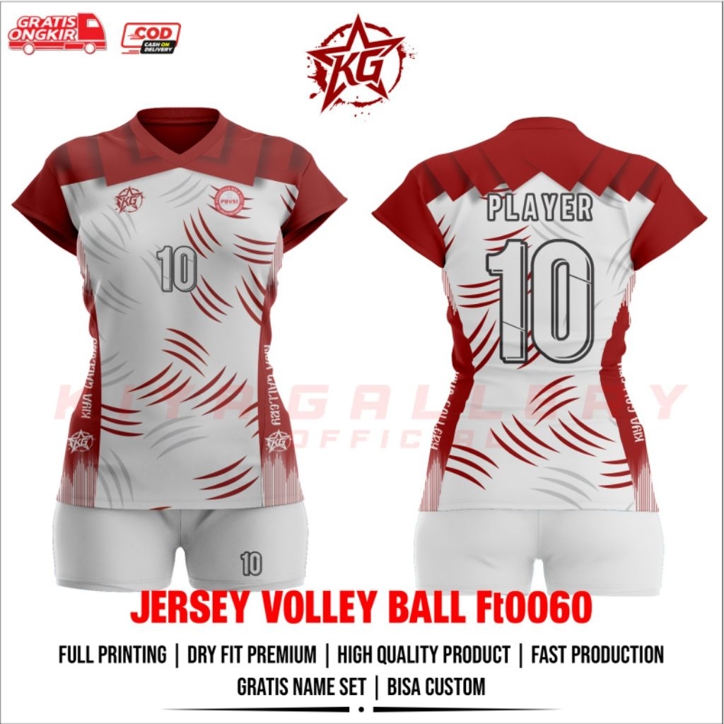 ใหม่ผู้หญิง VOLLEYBALL JERSEY CATALOG 0060 พิมพ์เต็มฟรีชื่อและหมายเลข