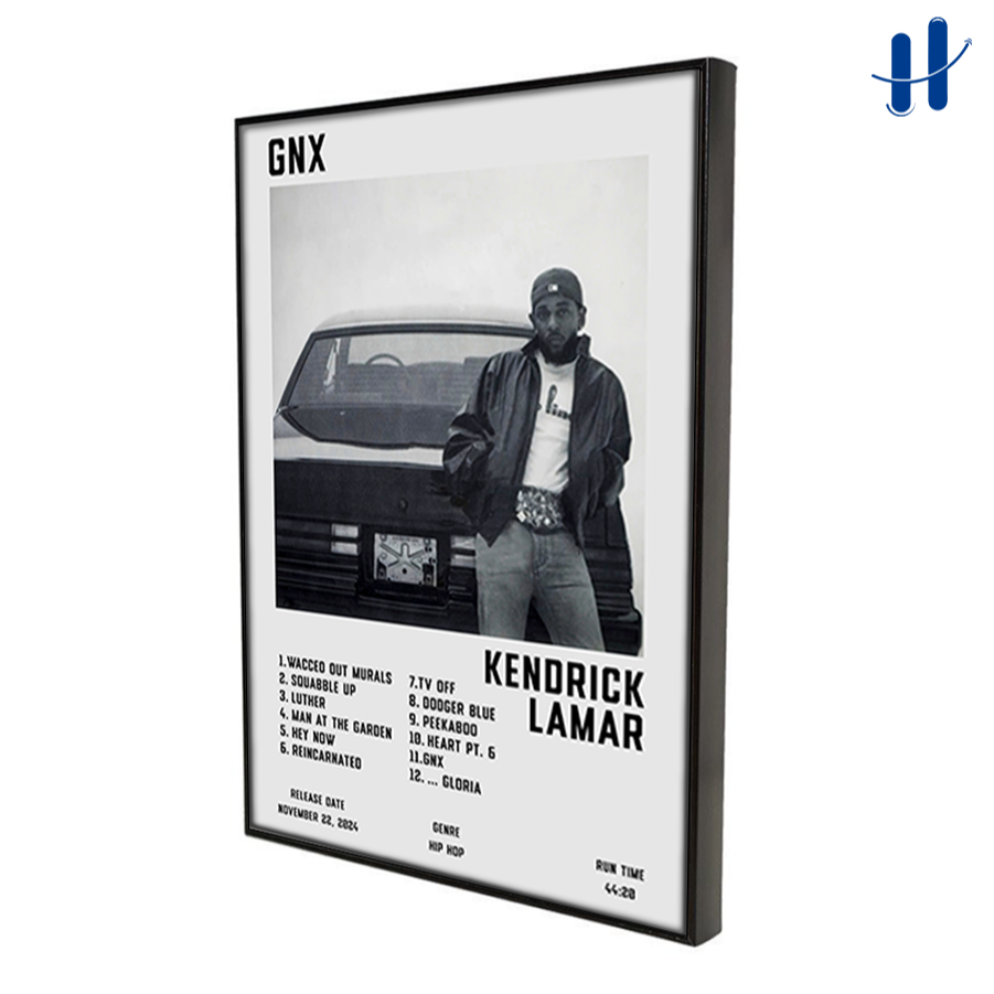 Haydecor Kendrick Lamar กรอบกรอบ Band GNX ตกแต่งผนังห้องแสดงความงามตกแต่ง