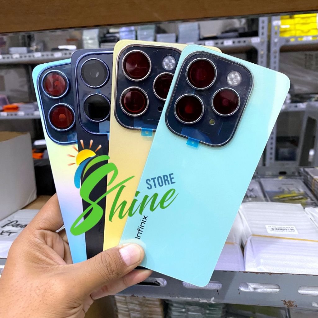 ฝาหลังประตูหลัง HP Infinix Hot 40 Pro X6837 Bekdor + วงแหวนกระจกกล้อง