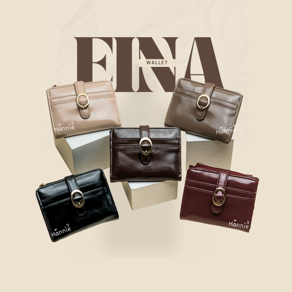 HANNIE – กระเป๋าสตางค์ Eina | กระเป๋าสตางค์ผู้หญิง | กระเป๋าสตางค์แบบพับ | กระเป๋าสตางค์ใส่บัตร | กระเป๋าสตางค์หนัง