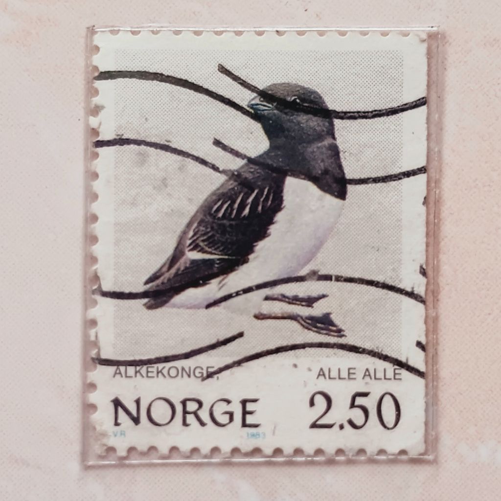 (AA) Norwegia Birds Stamp 1983 - Dovekie (Alle alle) 2,50 krone Used