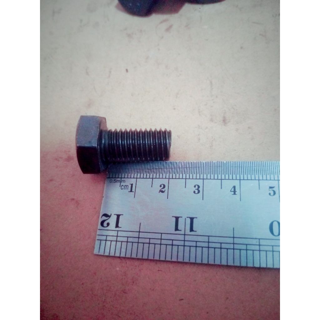 BM STEEL 8.8 M10X20MM | BOLT STEEL NUT 8.8 M10X2CM KEY 13 (5 ชิ้น)