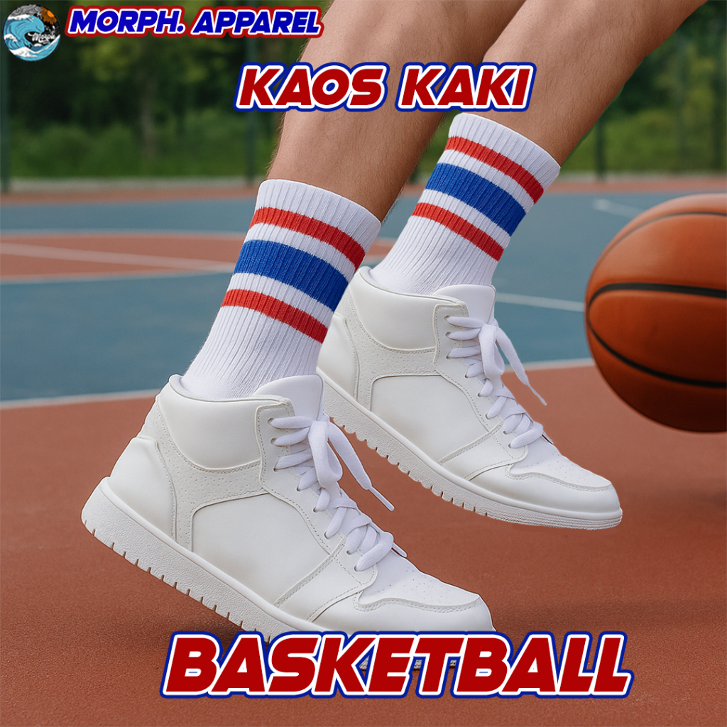 Oldschool Socks - Stripe Collection Basketball Sport Socks - Morph.Apparel