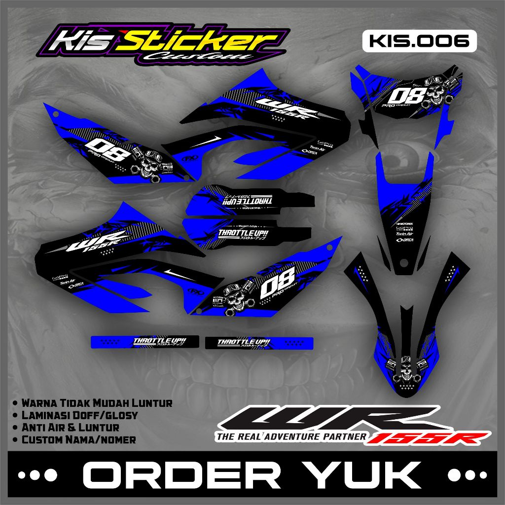 Full Body Decal Sticker WR 155 R - Custom Variation Decal Sticker WR 155 R Premium Racing KiS.06