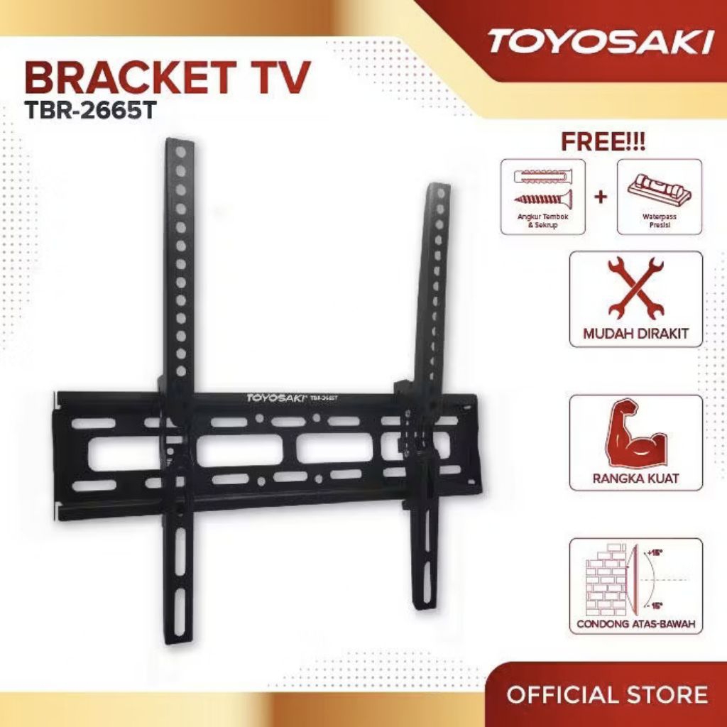 TOYOSAKI LED TV BRACKET 10"-45"/ 26"-65INCH