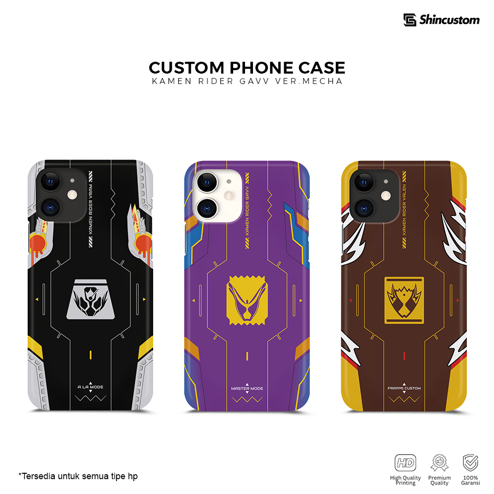 HP Custom Case Kamen Rider Gavv Valen Vram ver mecha ใช้ได้กับโทรศัพท์มือถือทุกประเภท