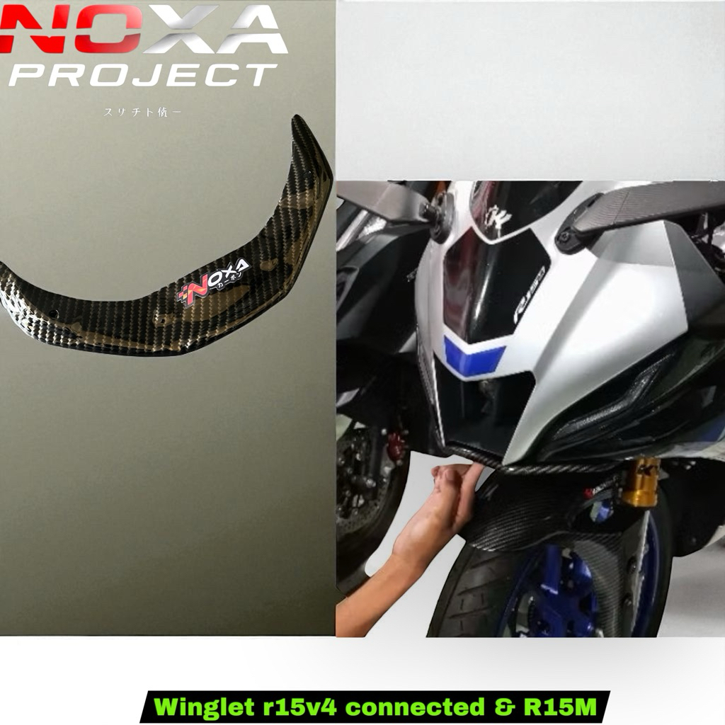ด้านหน้า WINGLET R15 V4 R15M รุ่น R7 คาร์บอน