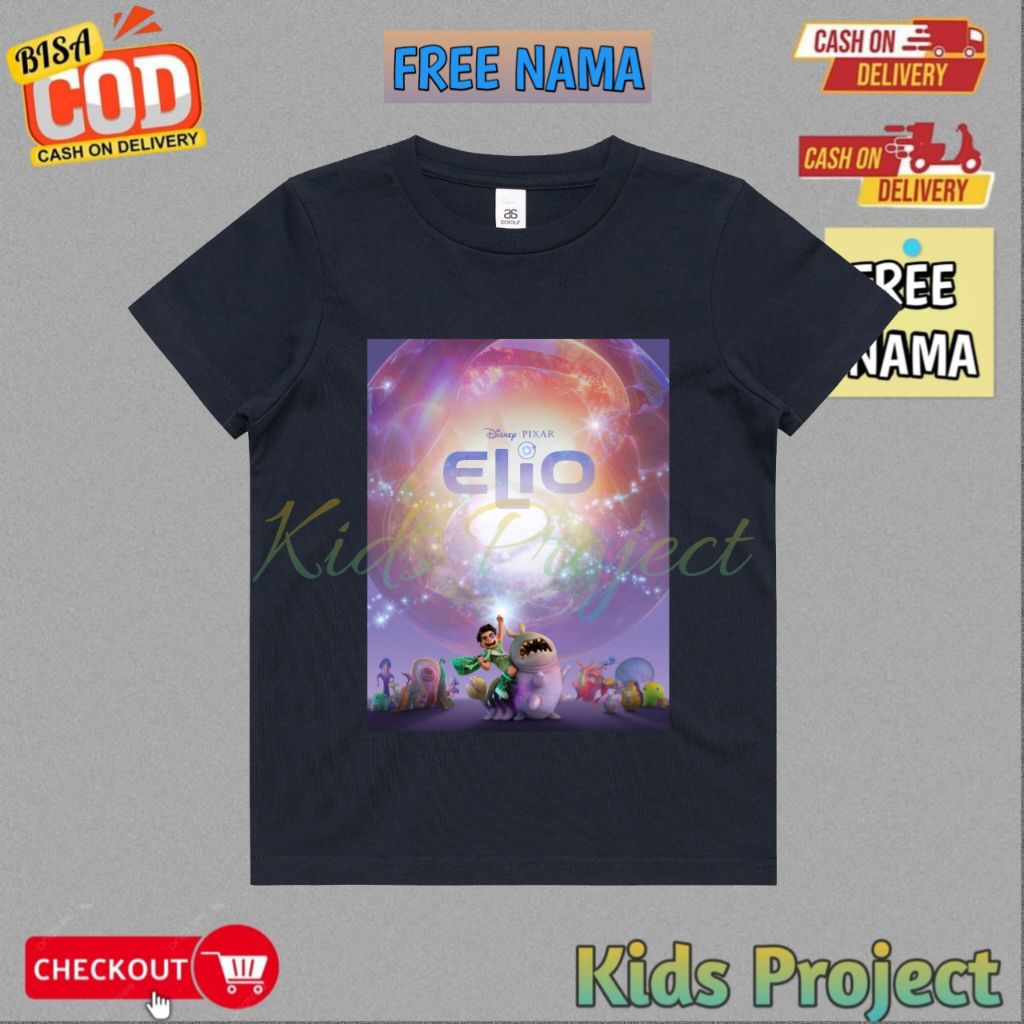 ELIO New Movie Disney Kids T-Shirt - เสื้อยืดท็อปเด็ก Unisex