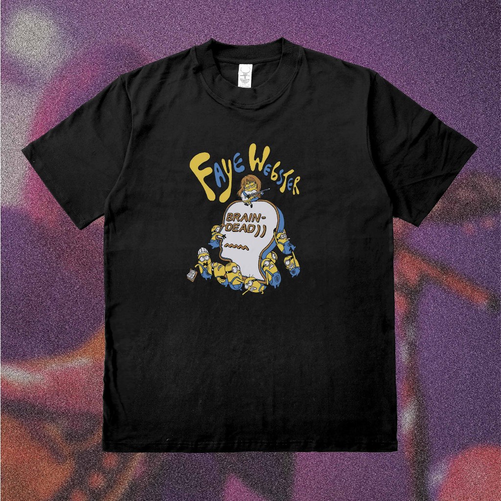 Faye Webster x Brainread Heavyweight 16s - Merch Heavy Cotton Combed Bootleg Band เสื้อยืด DTF