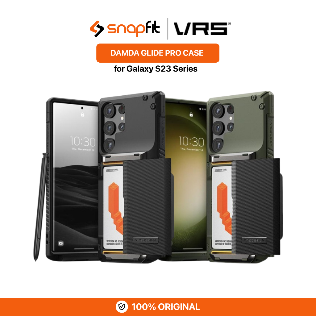 เคส VRS Samsung S23 Ultra Plus VRS Design Damda Glide Pro Wallet Semi Auto Glide Card Slot Card Prot