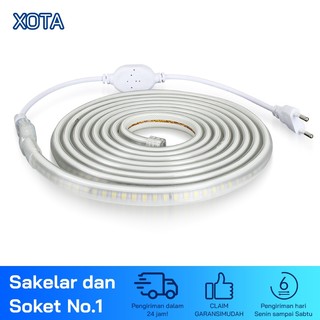 Lampu Led Strip SMD3030 144leds AC220V Dengan Colokan Lampu Hias Untuk Taman Luar Ruangan