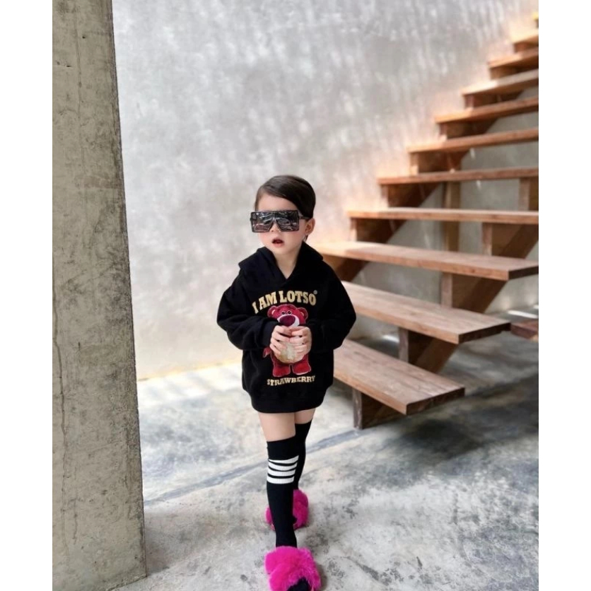 ^^^GOO^^>>BEAR I AM LOTSO CUTE TEDDY BEAR เสื้อฮู้ดเด็ก (1th - 12th) Boy Girl Kids Jacket Boys Girls