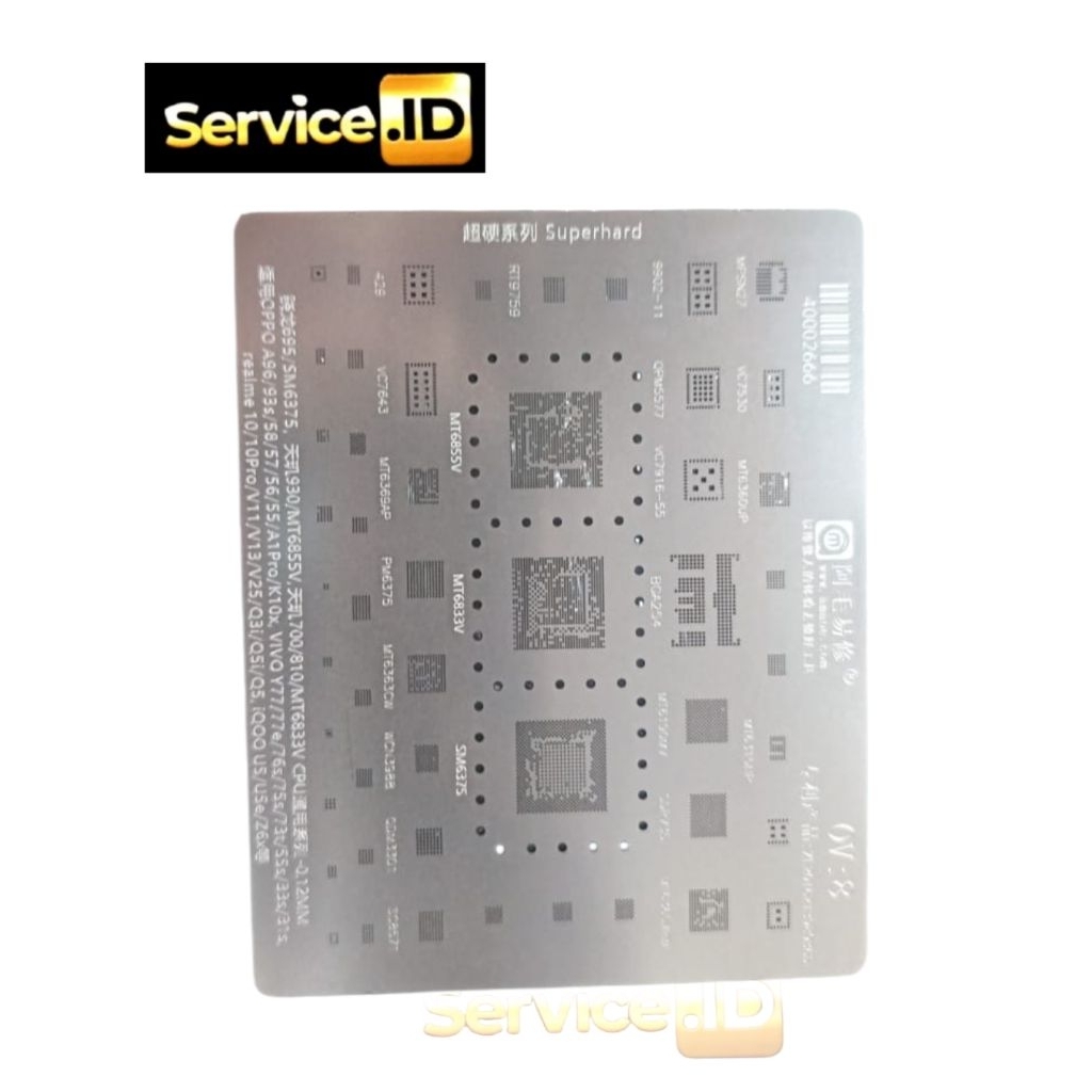 AMOE OV8 จาน BGA MT6855V:MT6833V:SM6375